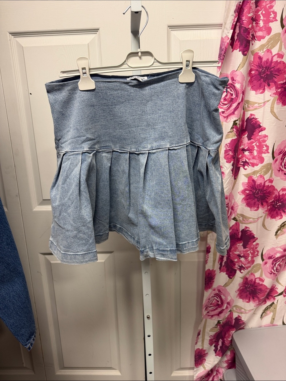 Light Wash Denim bubble skirt